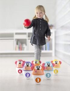 Chicco: Боулинг Monkey Strike 2 в 1 "Fit&Fun", 18м+   8003670826798